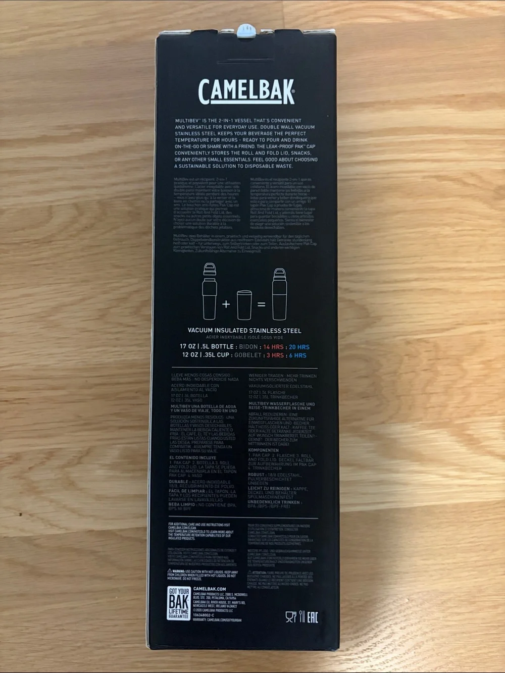 New In Box- CamelBak Multibev Insulated Bottle